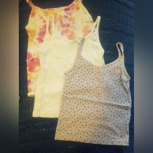 Three Cotton Undershirts/Camisoles